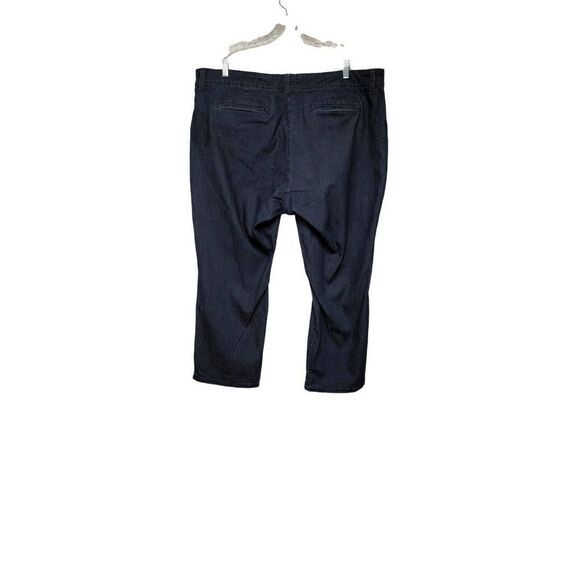 St. John's Bay Straight Leg Women's size 24W Short Dark Wash Blue Denim … - Picture 2 of 6